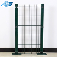 Clôture de sécurité domestique antivol en fer à double fil, revêtement en poudre vert RAL 6005, hauteur 6 pieds, longueur 2 m, GUANSHUN
