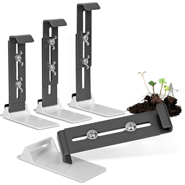 Window Sill Flower Box Bracket Adjustable Balcony Flower Pot Fixing Rack Stainless Steel Outdoor Terrace
