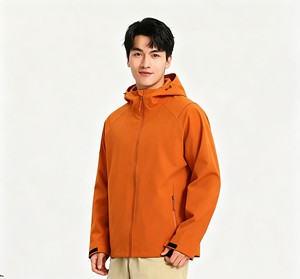 <span class=keywords><strong>Chaqueta</strong></span> Softshell <span class=keywords><strong>Impermeable</strong></span>, Cortavientos y Transpirable Unisex con Capucha, de Una Sola Capa, con Bolsillos con Cremallera para Viajes, Desplazamientos y Deportes - Product Image 1