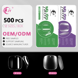 JIEYU CE PMMA/ABS Faux <span class=keywords><strong>ongles</strong></span> <span class=keywords><strong>courts</strong></span> transparents à couverture complète pour les écoles de <span class=keywords><strong>nail</strong></span> <span class=keywords><strong>art</strong></span> - Product Image 1