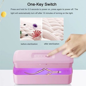 Nail <b>Tool</b> Sterilizer Portable USB Charge Sterilization <b>Box</b> for Manicure Salon,Tweezers,Tattoo,Scissors,Jewelry - Product Image 3