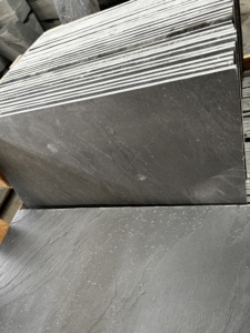 Ngoài trời tự nhiên khối màu đen <span class=keywords><strong>Slate</strong></span> gạch nuôi cấy đá cho sàn vườn - Product Image 3