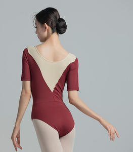 Maillot <span class=keywords><strong>de</strong></span> <span class=keywords><strong>Ballet</strong></span> <span class=keywords><strong>de</strong></span> Manga Corta para Adultos, Precio Económico, Leotardo <span class=keywords><strong>de</strong></span> Danza, Body para Actuaciones en Escenario - Product Image 2