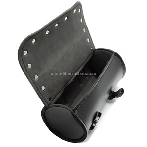 Sac à outils universel <span class=keywords><strong>de</strong></span> <span class=keywords><strong>moto</strong></span> en <span class=keywords><strong>cuir</strong></span> synthétique, <span class=keywords><strong>sacoche</strong></span> à fourchette ronde noire pour Harley <span class=keywords><strong>moto</strong></span> <span class=keywords><strong>de</strong></span> course, motocyclette, - Product Image 4