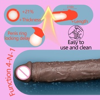 Manchon pénien en silicone pour hommes, pour épaissir et agrandir, 100% étanche, doux, ouvert, sensation de peau réelle LM-CT608-4