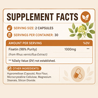 WELLBODY Capsules de Fisetin Marque Blanche 1000mg Pureté 98% Extrait Végétal Naturel Favorise un Vieillissement Sain Santé Cellulaire En Gros