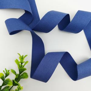 Cinta de Raso de Alta Calidad de 25 mm, Cinta Elástica para Ropa, Accesorios, Correa, Tela de Nailon, Color Negro y Azul, Cinturilla para Ropa Interior - Product Image 1