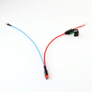 Cable de Alimentación de 30A con Conectores de Terminal de Cobre SC de 4.5mm, Cable de Conversión Azul y Rojo para Batería con Portafusibles Micro Mediano de 30A - Product Image 4