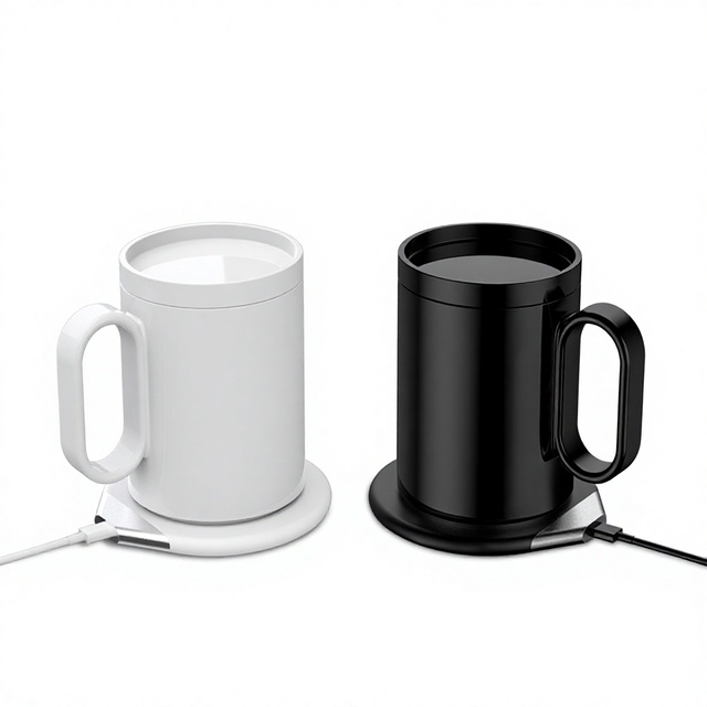 Desktop USB Heating Coffee Mug Constant Temperature Smart Thermostat Cup 350ml Portable Warmer Mug for Business Holiday Gift