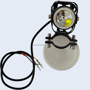 Projecteur LED réglable étanche IP67 de 5 pouces avec moteur sans balais et cadre orange 36V <span class=keywords><strong>pour</strong></span> vélos électriques - Product Image 1
