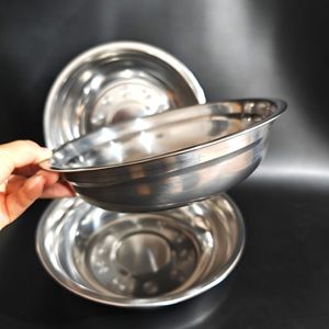 No. Tazón de acero inoxidable 22, tazón de sopa de acero inoxidable, tazón para fideos doméstico, tazón pequeño de acero inoxidable engrosado para cantina - Product Image 1