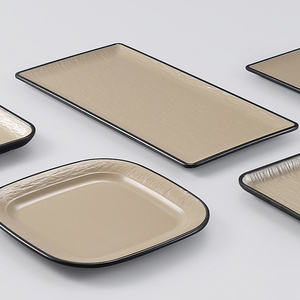 Creative Oval <strong>Rectangular</strong> Melamine Snack <strong>Plate</strong> Dessert <strong>Serving</strong> <strong>Plate</strong> for Restaurant Use - Product Image 5