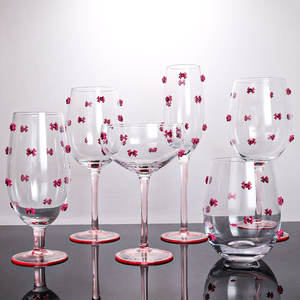 Verre à vin élégant en cristal fin à pied court, design cannelé unique, doré, pour champagne et brandy, flûtes de luxe, gobelet - Product Image 1