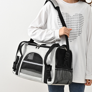 Bolsa de Transporte Transpirable para Mascotas con Ruedas y Asa de Carro para Gatos y Perros <span class=keywords><strong>Pequeños</strong></span>, Apta para Viajes en Avión - Product Image 2