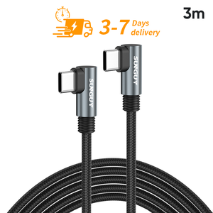 Free Sample SUNGUY 3m 60W USB C Fast <b>Charging</b> Cables USB Data Cable cable de carga cable de carga for EU Market - Product Image 1