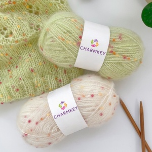 Ưu đãi đặc biệt ưa thích Len Mohair pha trộn sợi chấm - Product Image 2