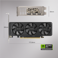 Untuk GeForce RTX 5060-O8G-LP-BRK Kartu Grafis Desktop Baru dengan Pendingin Kipas, Performa Tangguh dalam Bentuk Ringkas, Dilengkapi Faktur Resmi