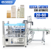 Machine d'emballage verticale semi-automatique DZH-50S à chargement par le haut pour bouteilles en verre, ampoules et essences
