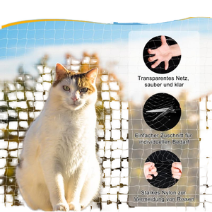 Çok fonksiyonlu kapalı demir evcil hayvan çiti ve kedi kapısı güvenlik kapı bariyeri ile hayvan desen ev kurulum için kedi <span class=keywords><strong>net</strong></span> - Product Image 3