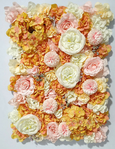 Guirlande murale de fleurs artificielles roses et vertes 8x8 pour chambre à coucher, avec hortensias, pour anniversaire, style Alibaba - Product Image 2