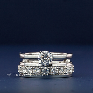 Bague en or blanc 14 carats avec diamant pour femme, luxe, pierre centrale jaune fantaisie, large alliance avec accents de diamants latéraux, bijoux de mariée - Product Image 1