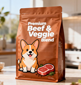 Bolsa con Cierre Hermético de PE Reciclable y Reutilizable con Logotipo Personalizado Ipack para Empacar Golosinas y Alimentos para Mascotas, Bolsa de Fondo Cuadrado - Product Image 3
