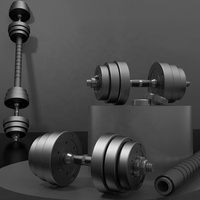Nouveau produit de Sport équipement de gymnastique poids libres haltères réglables 90lbs ensemble d'haltères
