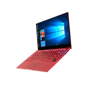 14.1นิ้ว3867U สีแดงสมาร์ทที่สวยงามบางคอมพิวเตอร์โน้ตบุ๊ควิน10ระบบแล็ปท็อปพีซีแบบพกพา