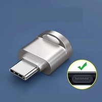Pembaca Kartu Mini Tipe C USB C ke Kartu TF Pembaca Kartu Transfer Kecepatan Tinggi Mendukung OTG untuk PC Laptop Smartphone