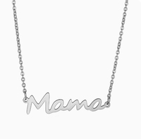 2025 nouveau rêve fête des mères cadeau bijoux-acier inoxydable or et argent maman lettre minimaliste collier Bracelet bague ensemble