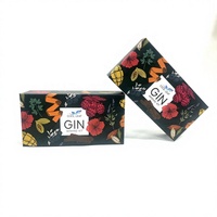 Boîtes en carton pliables personnalisées faciles à fabriquer, imprimées en couleur, avec pelliculage mat, pour kit de fabrication de gin, emballage cadeau
