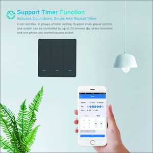 Groothandelsprijs Tuya Smart Switch Wifi Alexa Drukknop Schakelaars Elektrische Wandschakelaar Met Licht - Product Image 6