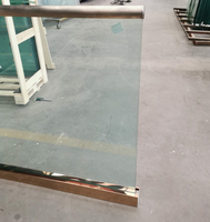 Balustrade de verre en aluminium sans cadre, canal U, pour le balcon et la terrasse