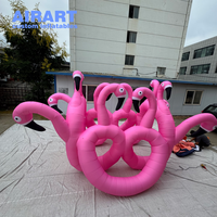 Arche gonflable flamant rose pour anniversaire de mariage, décoration de fête