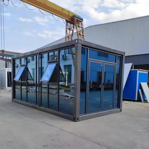 Kết cấu thép đúc sẵn kho không gian Khung nhà máy lợp phẳng/container xây dựng kim loại + có thể gập lại + prefab + Nhà - Product Image 4