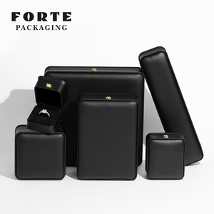 Бесплатный образец, шкатулка для ювелирных изделий с логотипом заказчика, подарочная шкатулка для ювелирных изделий из искусственной кожи, Высококачественная упаковка для ювелирных изделий - Product Image 5