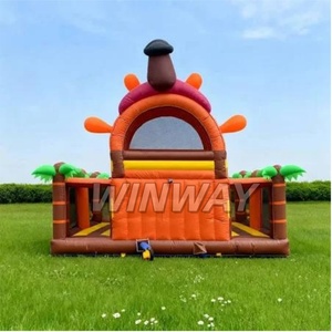 Jungle Adventure Safari-Themed Inflatable <b>Castle</b> with Slide Kids' Playground for Bounce House Fun - Product Image 3