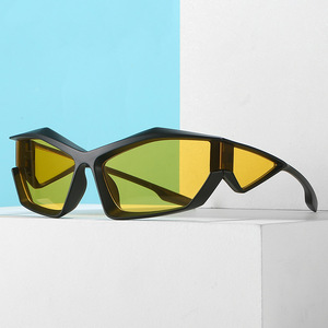 نظارات شمسية بتقنية المستقبل ملفوفة على الطراز الميكانيكي نظارات عين القط لركوب مادة إطار الكمبيوتر - Product Image 2