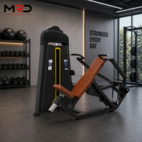 Machine de presse à épaules assise réglable à charge par poulie pour l'entraînement des deltoïdes, équipement de fitness en acier durable