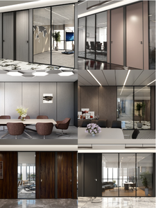 Cloisons <span class=keywords><strong>de</strong></span> bureau en bois et métal autoportantes cloisons <span class=keywords><strong>de</strong></span> séparation <span class=keywords><strong>de</strong></span> pièce pour intérieurs modernes - Product Image 5