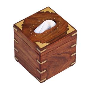 Boîte à mouchoirs en bois de manguier artisanale avec incrustation d'os Nouvelle arrivée Porte-mouchoirs rectangulaire de qualité supérieure pour hôtel ou chambre à coucher - Product Image 2
