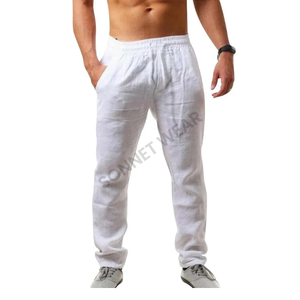 กางเกงผ้ายืดอินเทรนด์ของผู้ชายดูแลรักษาง่ายและทนทานใส่สบายเหมาะสำหรับสวมใส่ทุกวัน - Product Image 4