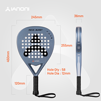 CASTON SPORTS Raqueta de Pádel Personalizada para Niños, de Fibra de Carbono, Superficie 3D