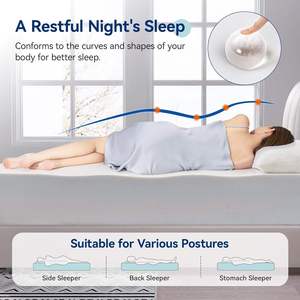 Nuovo <span class=keywords><strong>Materasso</strong></span> in Schiuma Viscoelastica a 7 Zone Serie Comfort 70kg/m3 con Rivestimento in Tessuto Memory Foam e Molle per Casa OEM - Product Image 3