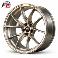Jantes forgées monobloc polies à 10 branches torsadées, polies, 18 et 19 pouces, 5x112 5x120 pour BMW Audi Benz