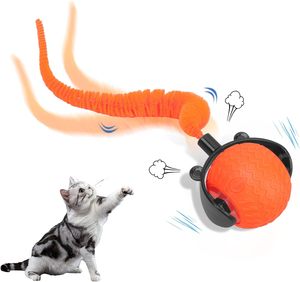 <b>Interactive</b> Eco-Friendly 360 Smart Automatic Rolling <b>Cat</b> Ball <b>Toy</b> with Speedy Tail 2.0 PC+Silicone Material 5cm Size - Product Image 1