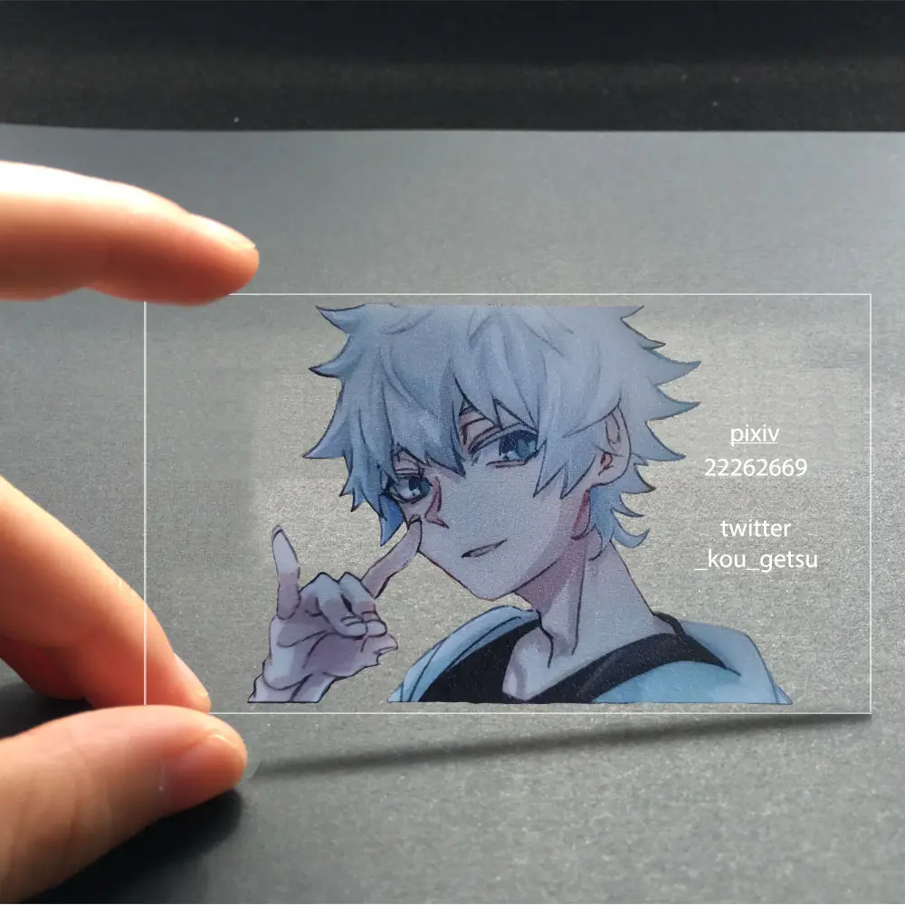 High Quality Custom CMYK Printing Waterproof Visiting Card clear Pvc Card Transparent Plastic Business Cards