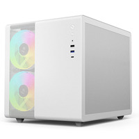 SOEYI 0.8MM SPCC Micro ATX Mini ITX Cube Châssis de boîtier d'ordinateur de jeu MATX personnalisé 120mm Ventilateur avant Boîtier PC préinstallé avec ventilateur