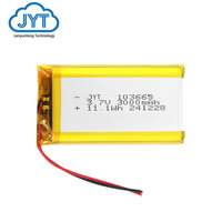 Batterie OEM, cellules de polymère de lithium 103665 3.7v 3000mah kc, batteries lithium-ion rechargeables, batterie Lipo