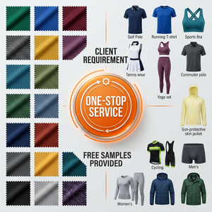 OFT ararp it NIT olyamide panpandex lend tretretch ababric  portportswear-Breathable nnti-V ne eamless ne-Stop ustom erervice - Product Image 4
